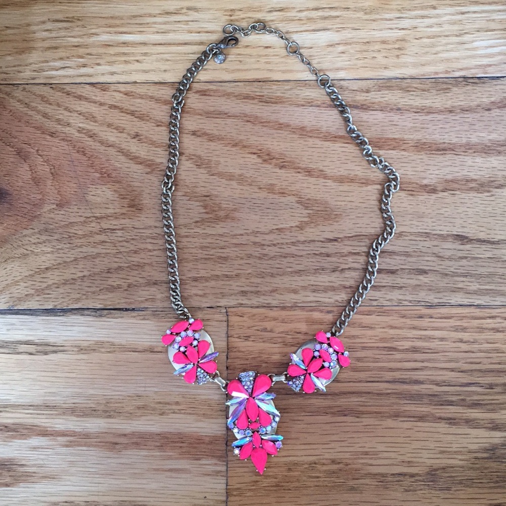J. Crew coral statement necklace